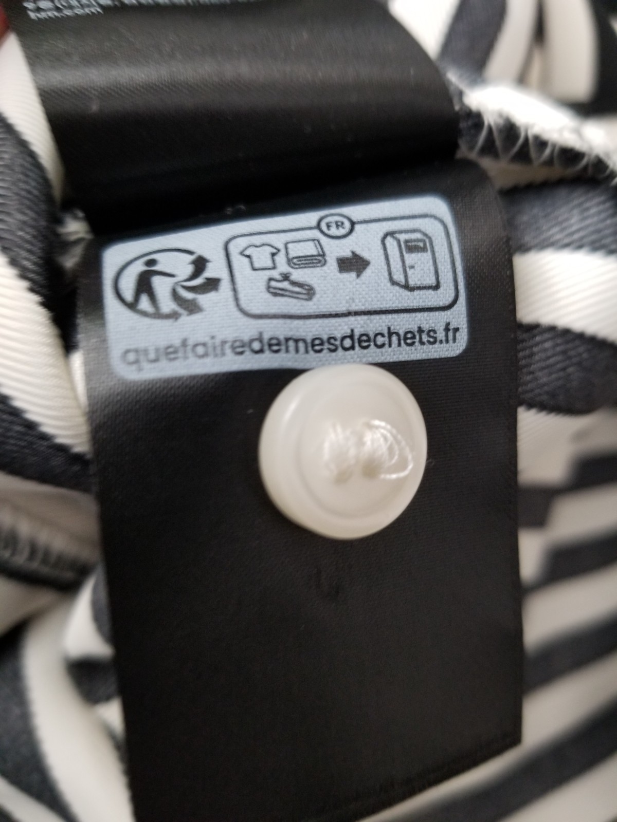 H&M Black & Cream Striped Button Front Shirt Dress w/Matching Belt * NEW *Small thumbnail 10