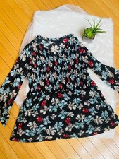 Lane Bryant Floral Long Sleeve Dress Size 14/16