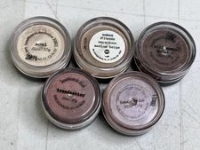 BareMinerals Lot of 5 Loose Mineral Makeup Foundation Blush Eyeshadow Glimmer