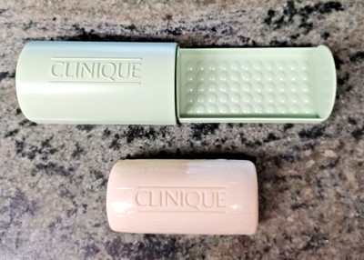 VTG Clinique Rare Extra Mild Facial Soap Bar 1.5oz w/Green Case SEALED Travel Sz