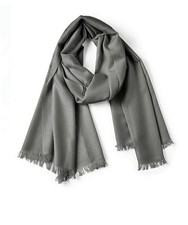 Dessy Group 100 Merino Wool Charcoal Gray Stole Wrap PASHMN2W Regular Size