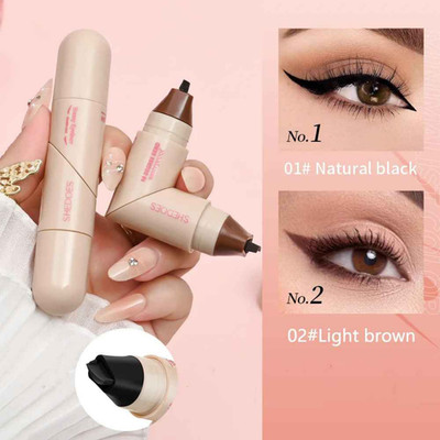 Doppelendiger Eye Liner Stempel geflügeltes Augenendstempel wasserfest Schablone tragbar