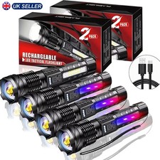 Super Bright 990000000Lumens High Powered Flashlight USB Rechargeable Torch Lamp