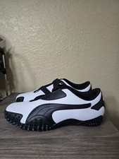 PUMA Mostro Perforated Leather size 13 White/Black.