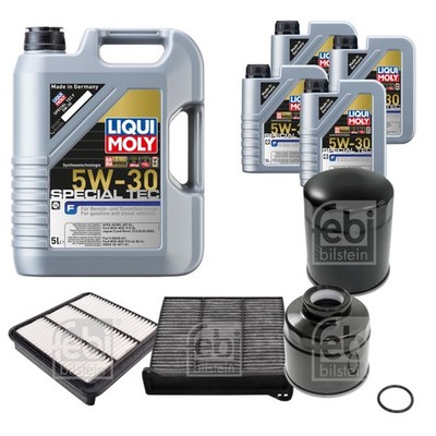 FEBI Inspektionspaket 9L LIQUI MOLY SPECIAL TEC F 5W-30 für Mitsubishi L