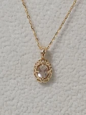 AGETE K10 stone necklace from Japan