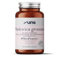 Uns Traubensilberkerze + Bioperine (Black Cohosh) 60 Vegane Kapseln