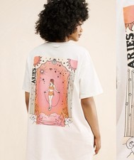 Free People Boyfriend Oversized  Zodiac T-Shirt