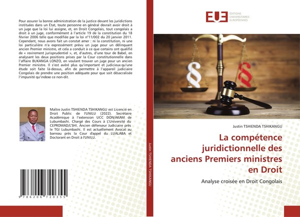 La CompéTence Juridictionnelle Des Anciens Premiers Ministres En Droit Tshikangu-image