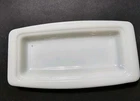 Pyrex Vtg White Milk Glass Butter Dish Bottom Base ONLY Replacement Piece READ