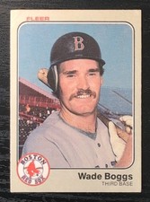 Fleer 1983 Wade Boggs Rookie #179 Boston Red Sox Baseball Card