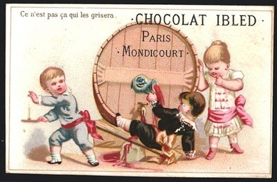 Sammelbild Paris, Chocolat Ibled, Ce n´est pas ca qui les grisera 