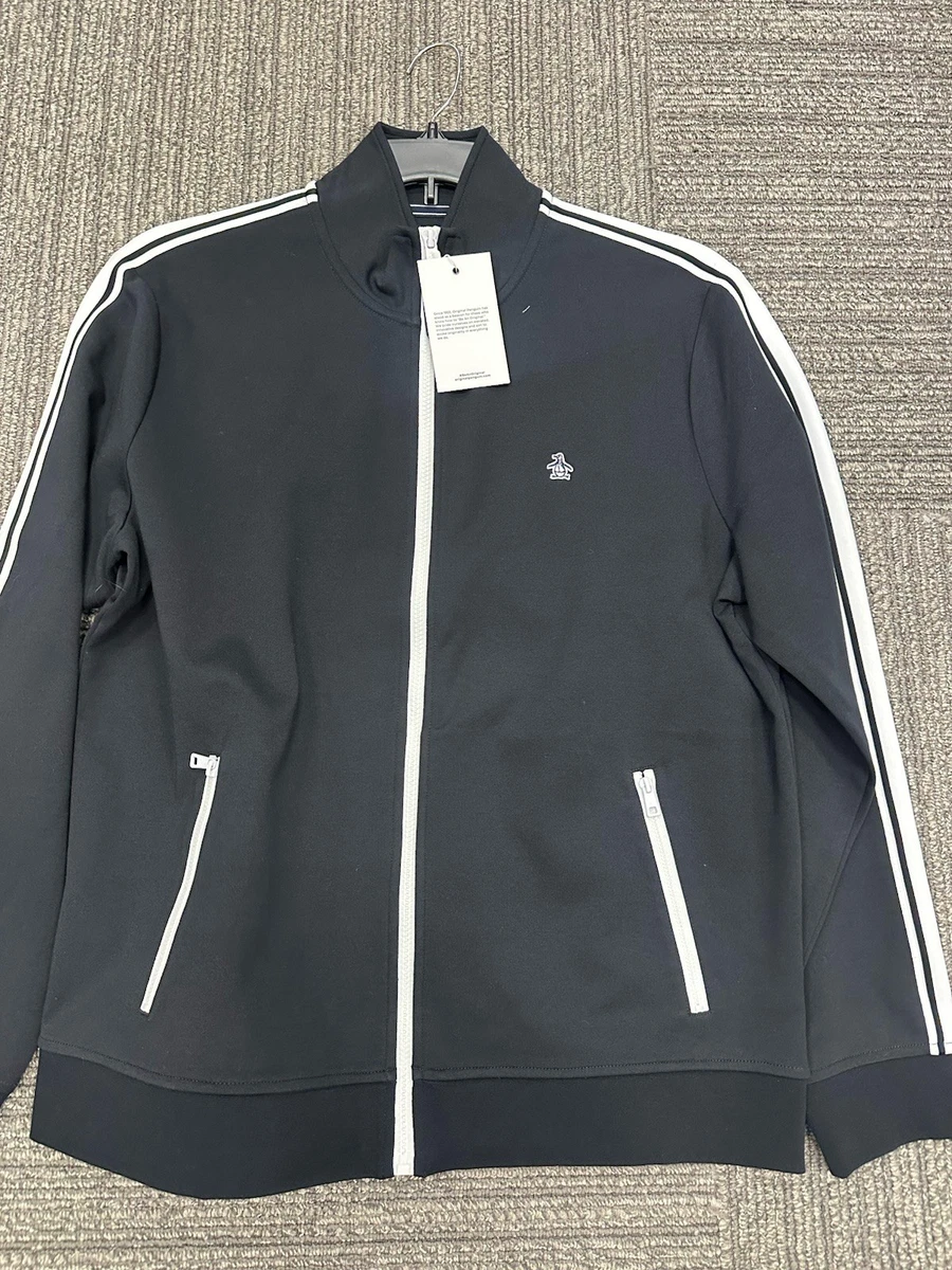 Vintage adidas 90s Fermeture Éclair Colourblock Bleu Veste - Grand