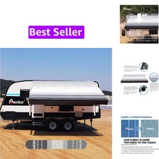 RV Awning Fabric Replacement Waterproof Vinyl Shade Screen for Awnings Campin...