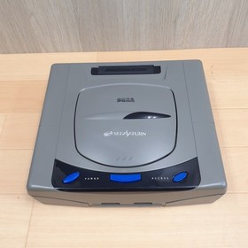 Sega Saturn Console Gray Bundle with 2 Controllers 5 Games Gundam V. Fighter