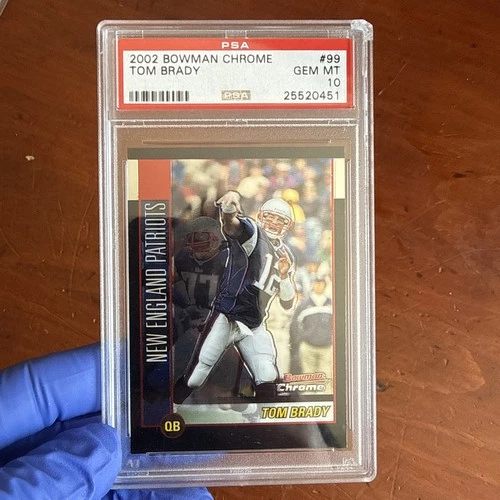 2002 TOM BRADY Bowman Chrome Near Rookie