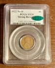 1922 NO D - Strong Reverse - Lincoln Wheat Penny PCGS  VF35 CAC