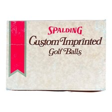 New in Box Vintage Spalding Custom Imprinted Golf Balls 4 x3 Pack Early old