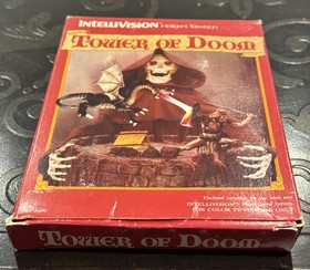 TOWER OF DOOM Mattel Intellivision RARE Game: COMPLETE w/ Manual Insert Cart Box