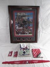TAMPA BAY BUCCANEERS MEMORABILIA Autographed Derrick Brooks, Joe Belt Lithograph