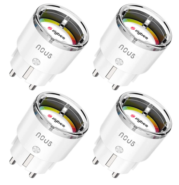 Nous A1Z Zigbee Smart Steckdose 10A Mit EnergieüBerwachung 4Er Pack Alexa-image