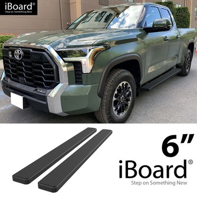 APS Running Board Side Step 6in Black Fit Toyota Tundra Double Cab 22-26