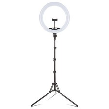 Vivitar 18" LED RGB Ring Light with Tripod, Phone Holder USB Charging Ports