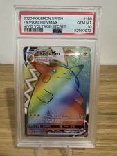 Rainbow Rare Pikachu VMAX PSA 10 GEM MT (Vivid Voltage 188/185 Secret Rare) on eBay