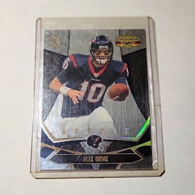 Donruss 2008 Gridiron Gear Alex Brink RC Gold Xs #102 Texans (75/100)