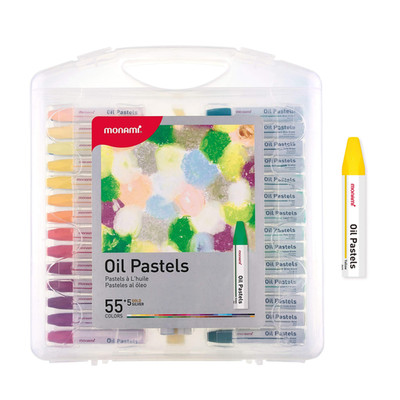 Monami Oil Pastels Jumbo Size Hexagonal Shape For Kids And Students Handy