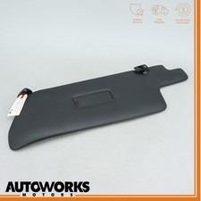 83-91 Porsche 944 924 Front Left Driver Side Sun Visor Shade W Mirror Black Oem