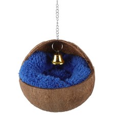 Coconuts Parrot House Bird Sleeping Bed Beds Breeding Nest for Parakeets