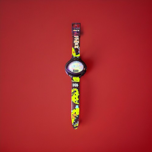 Vintage 1998 Nickelodeon Rugrats the Movie Reptar Digital Watch LCD - Untested