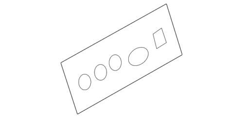 Marco de conector auxiliar para Ford Escape y Lincoln 2011-2015 (P/N BT4Z-19C149-B)