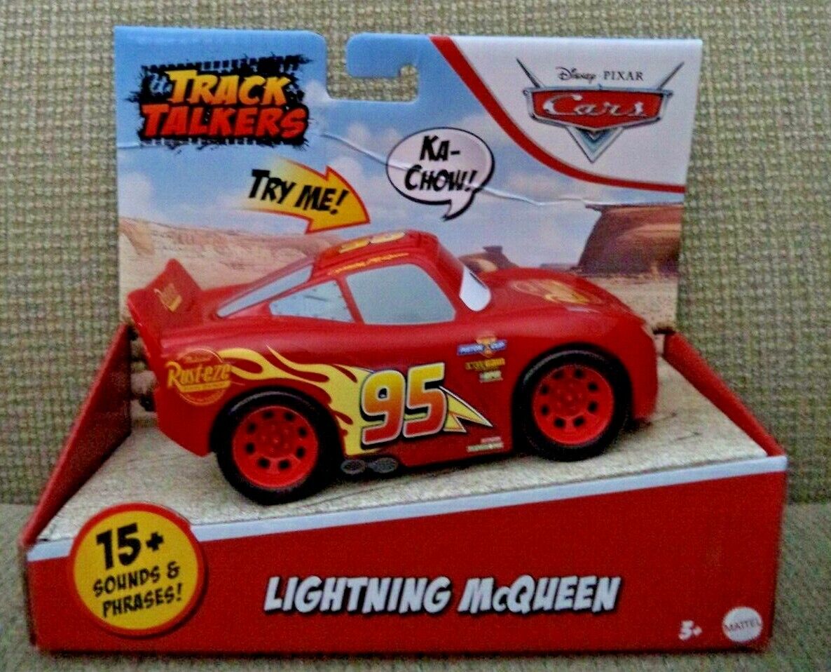 Disney And Pixar Cars Track Talkers Lightning Mcqueen Talking Toy Car, 5.5  Inch Collectible