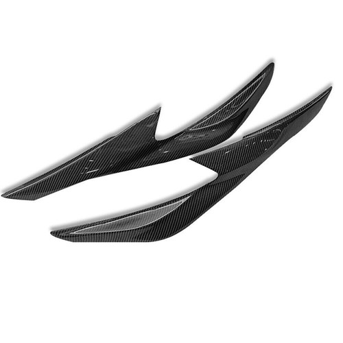 For Nissan Teana Altima 2016-2018 Front Carbon Bumper Grille & Eyelid Brow Trim - Picture 2 of 6