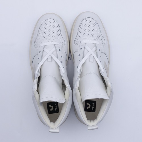 Veja Sneakers da uomo V-15 in pelle VQ0201270B extra bianche/naturali - Foto 5 di 18