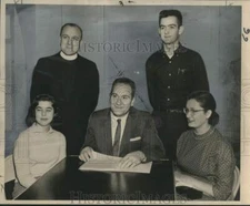 1959 Press Photo Group Plans New Religious TV Show, New Orleans - nox33089