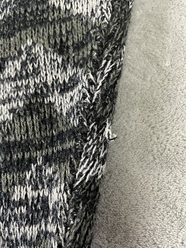 Vintage Weeds Sweater Adult Large Chevron Pattern Geometric 90’s Y2K Black Gray - Picture 9 of 12