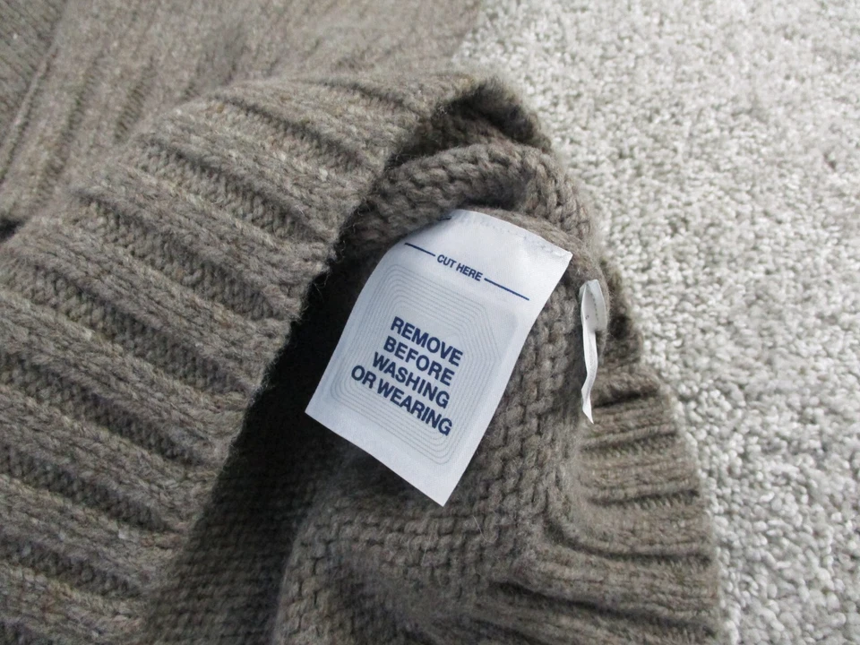 Suéter DE COLECCIÓN Gap Cuello Alto Para Hombres Extra Grande Marrón Lana Cachemira Pullover Foto 3 de 4