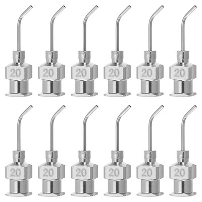 12 Pcs 20G 0.51 Inch Bent Blunt Tip Dispensing Needle for Refilling Liquid