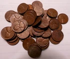 1956 P Lincoln Wheat Cent Penny Roll of 50 Circulated Coins