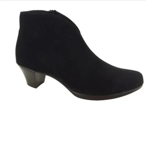 Munro Womens Robyn Black Suede Block 