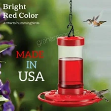 FIRST NATURE HUMMINGBIRD FEEDER #3051 WIDE MOUTH EASY CLEAN FILL MADE IN USA 16
