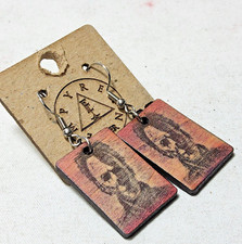 Pendientes arte personalizados corte láser Michael Myers Hallowen moda terror