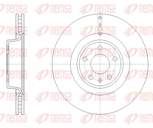 Remsa 2X Bremsscheibe Vorne Ø345 Mm BelüFtet FüR Audi A6 Allroad 4GH 4GJ 3.0-image