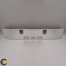 For Mack CH600 1989-2003 Set Forward Axle 16" Chrome Front Bumper W/ Fog Cut Out