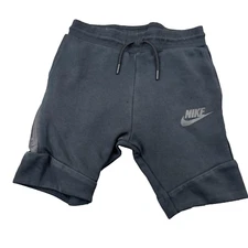 Nike Sportswear Tech Fleece Shorts Women's Small Black Slash Pockets Drawstring