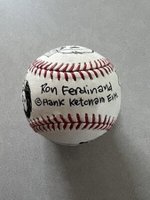 Ron Ferdinand autographed signed Baseball Beckett BAS COA Art Sketch Dennis The