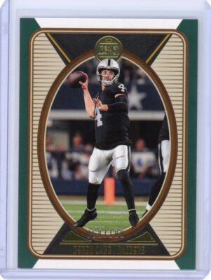 2022 Legacy Derek Carr Green Parallel #d 68/100 - Las Vegas Raiders